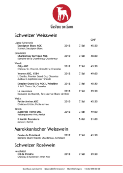 Schweizer Weisswein Marokkanischer Weisswein Schweizer