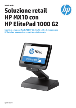 Soluzione retail HP MX10 con HP ElitePad 1000 G2