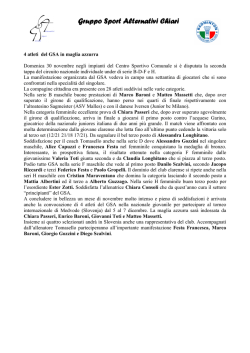 comunicato circuito e nazionale