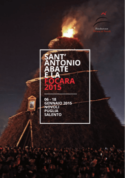 Brochure 2015 - Comune di Novoli