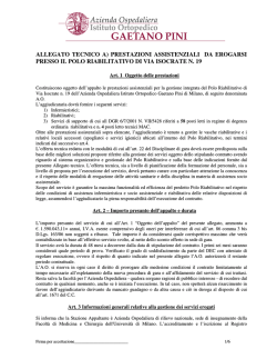 tecnico A Polo Riabilitativo - Istituto Ortopedico Gaetano Pini