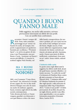 QUANDO I BUONI FANNO MALE