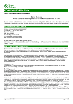 FOGLIO INFORMATIVO