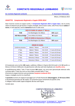 Circolare Coppie Open 2014