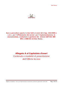 Gara Servizi SAP 2014