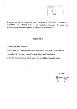 Curriculum Vitae Donati Francesco