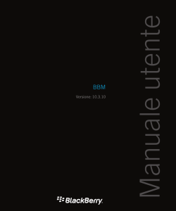 BBM-Manuale utente