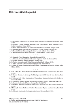 Riferimenti bibliografici