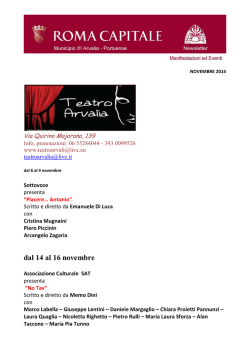 dal 14 al 16 novembre