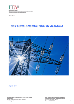 Nota settoriale ENERGIA