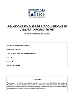 Alessandro Gentili LM IVT - Collegio Didattico di Ingegneria Civile
