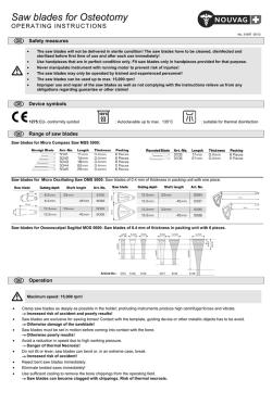 Saw blades for Osteotomy