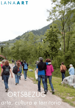 ORTSBEZUG arte, cultura e territorio
