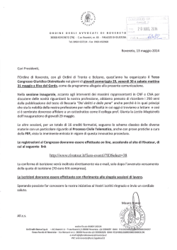 terzo congresso giuridico distrettuale