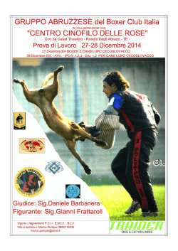 GRUPPO ABRUZZESE del Boxer Club Italia