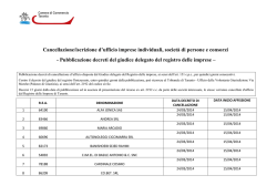 Pubblicazione decreti del giudice d