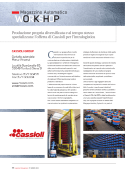 cassioli group - Logistica Management