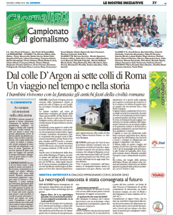 g-bgb - xv - Campionato di Giornalismo il Giorno