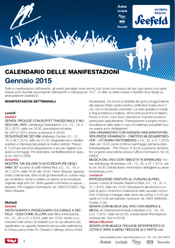 Gennaio 2015 - Olympiaregion Seefeld
