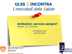 presentazione Del Monte - Azienda ULSS 2 Feltre