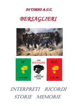 INTERPRETI RICORDI STORIE MEMORIE