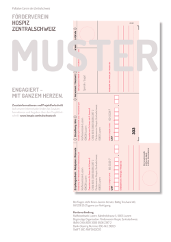 Muster ES HOZS.indd - Hospiz Zentralschweiz
