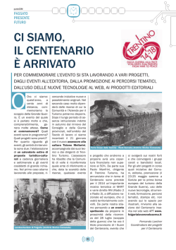 CI SIAMO, IL CENTENARIO &Egrave; ARRIVATO
