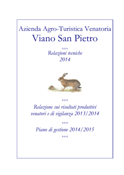 Piano annuale SPIE 2014