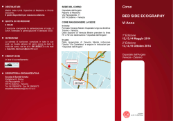 BED SIDE ECOGRAPHY - Azienda Ulss 12 veneziana