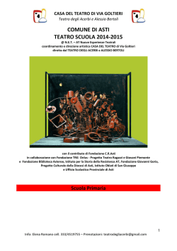 comune di asti - teatro scuola 2014-2015