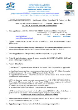 340_AVVISO DI AGGIUDICAZIONE-PROVVISORIA