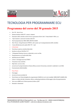 modulo corso centraline 30 gennaio