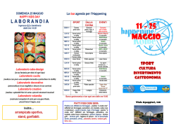 11 – 25 MAGGIO - Parrocchia Kolbe