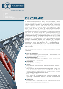 Brochure ISO 22301