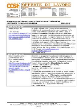 INDUSTRIA / ELETTRONICA / METALLURGIA