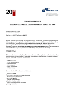 Scarica programma - Ordine degli Architetti Ppc Varese