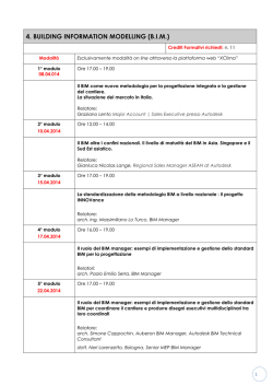 4. BUILDING INFORMATION MODELLING (B.I.M.)