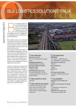 BLG LOGISTICS SOLUTIONS ITALIA