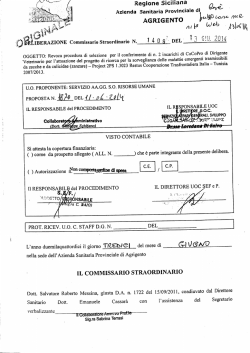 Delibera n. 1409 del 13/06/2014
