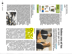 Sodexo crea ad hoc un tool per il crm