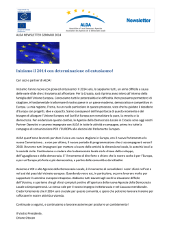Iniziamo il 2014 con determinazione ed entusiasmo!