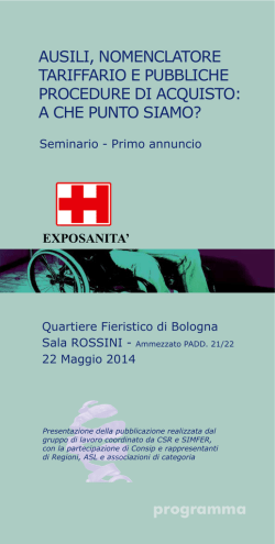 AuSIlI, NOMeNclAtORe tARIFFARIO e PuBBlIche - A.D.M.