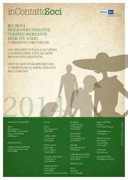 bcc signa programma iniziative turistico ricreative dedicate ai soci