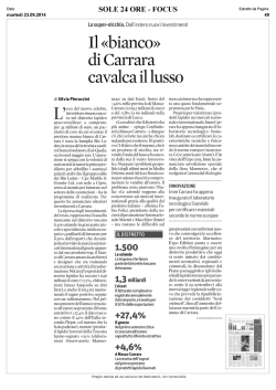 Sole 24 Ore - IMM Carrara