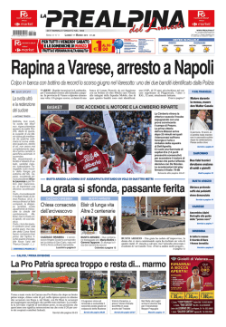 La grata si sfonda, passante ferita