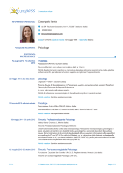 scarica il cv