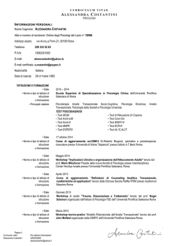 Accedi al Curriculum - ElencoPsicologi.it