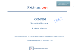 Raffaele Mazzeo - Necessit&agrave; di fare rete