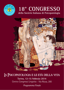 18° CONGRESSO della Società Italiana di Psicopatologia