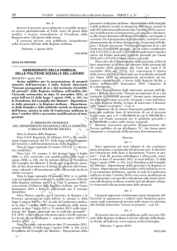 Avviso pubblicato in GURS (con fac